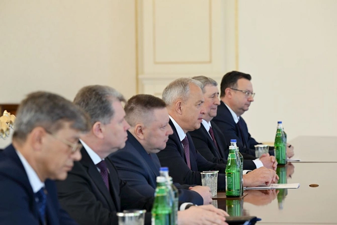 Prezident Belarus Milli Assambleyası Nümayəndələr Palatasının sədrini qəbul etdi — FOTOLAR