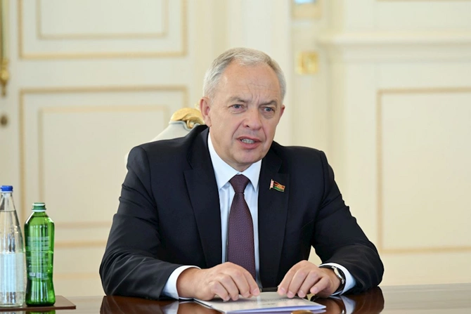 Prezident Belarus Milli Assambleyası Nümayəndələr Palatasının sədrini qəbul etdi — FOTOLAR