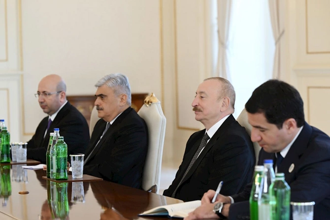 Prezident Belarus Milli Assambleyası Nümayəndələr Palatasının sədrini qəbul etdi — FOTOLAR