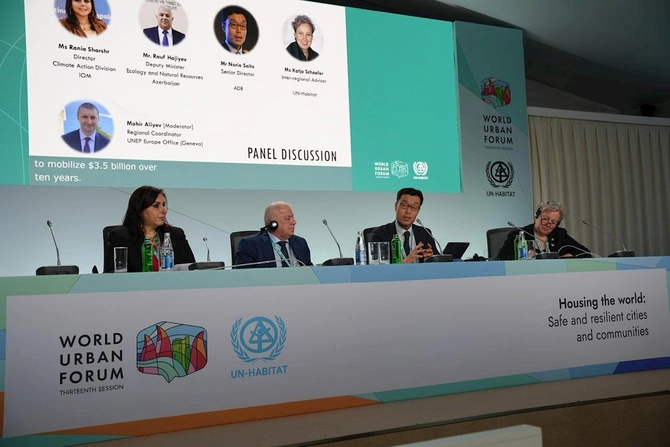 Xəzər regionunda iqlimə dayanıqlı şəhərlər və icmalar mövzusunda müzakirələr aparılıb — FOTOLAR