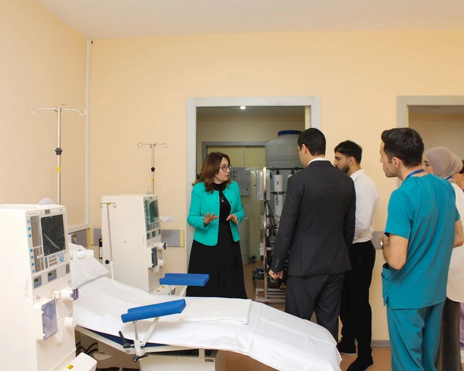 Ucar Rayon Mərkəzi Xəstəxanasında yeni Hemodializ şöbəsinin açılışı olub — FOTOLAR