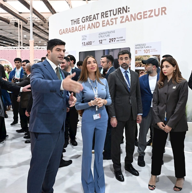 Leyla Əliyeva və Arzu Əliyeva Urban Expo sərgisində — FOTOLAR