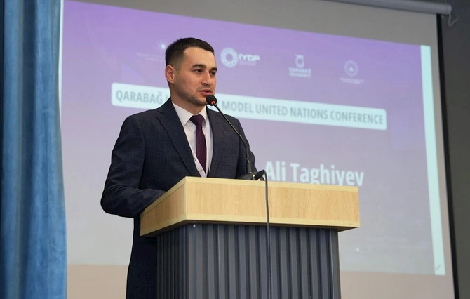 Qarabağda ilk dəfə tələbələrin beynəlxalq BMT Modeli Konfransı keçirilir — FOTOLAR