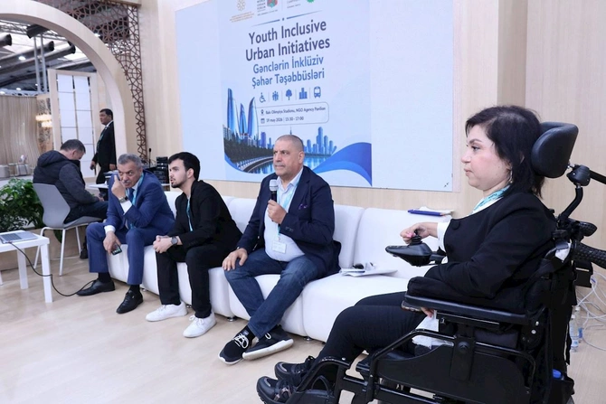 “Gənclərin inklüziv şəhər təşəbbüsləri” layihəsi çərçivəsində tədbir keçirilib — FOTOLAR “Gənclərin inklüziv şəhər təşəbbüsləri” layihəsi çərçivəsində tədbir keçirilib — FOTOLAR