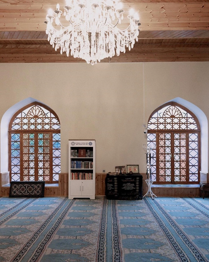 Leyla Əliyeva Masallıda Cümə məscidində — FOTOLAR Leyla Əliyeva Masallıda Cümə məscidində — FOTOLAR