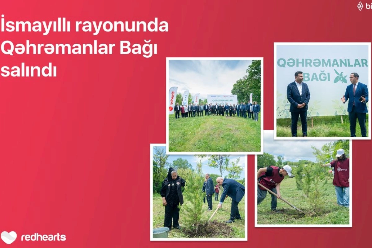 İsmayıllıda 189 şəhidin xatirəsinə “Qəhrəmanlar Bağı” salındı