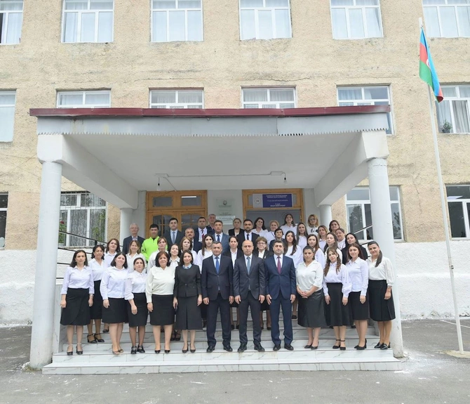 Nazir Qaxda tədris prosesi ilə tanış olub — FOTOLAR