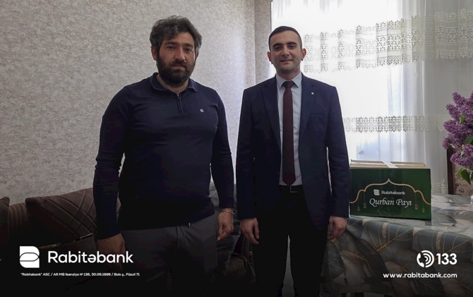 Rabitəbank Qurban bayramında Qarabağda yaşayan şəhid və qazi ailələrini ziyarət edib
