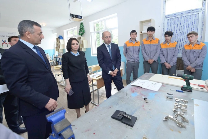 Nazir Qaxda tədris prosesi ilə tanış olub — FOTOLAR