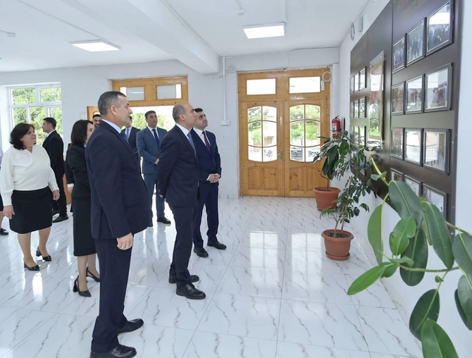 Nazir Qaxda tədris prosesi ilə tanış olub — FOTOLAR