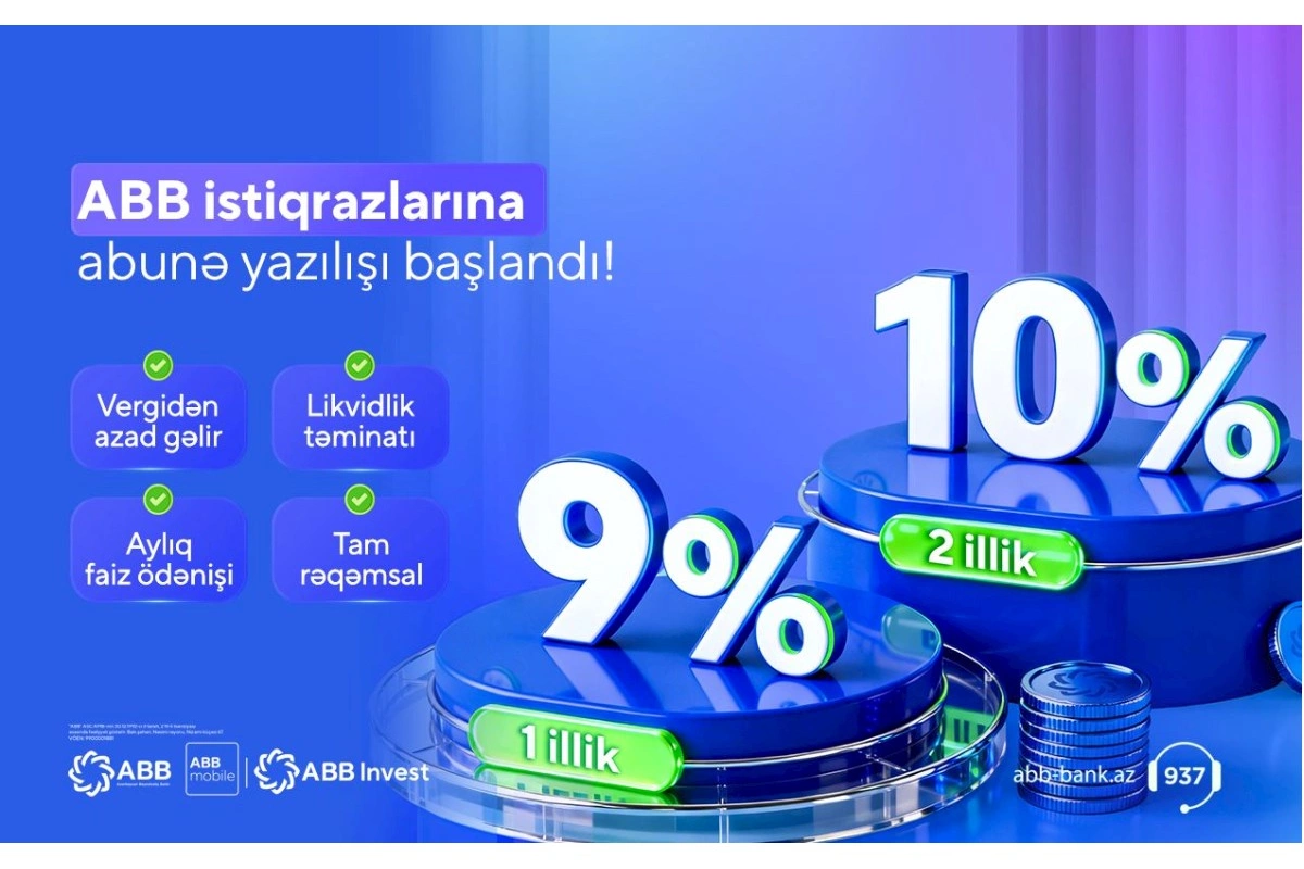 ABB 3-cü dəfə istiqraz emissiyasına başladı!