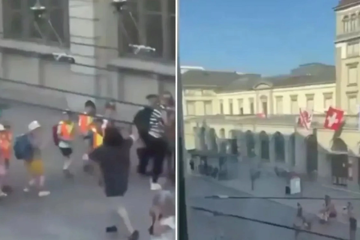 İsveçrədə dəmiryol vağzalında insanlara hücum: Üç nəfər bıçaqlandı — VİDEO