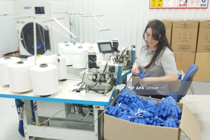 Xankəndidəki müəssisədə illik 25 milyon cüt iş əlcəyi istehsal olunacaq — FOTOLAR