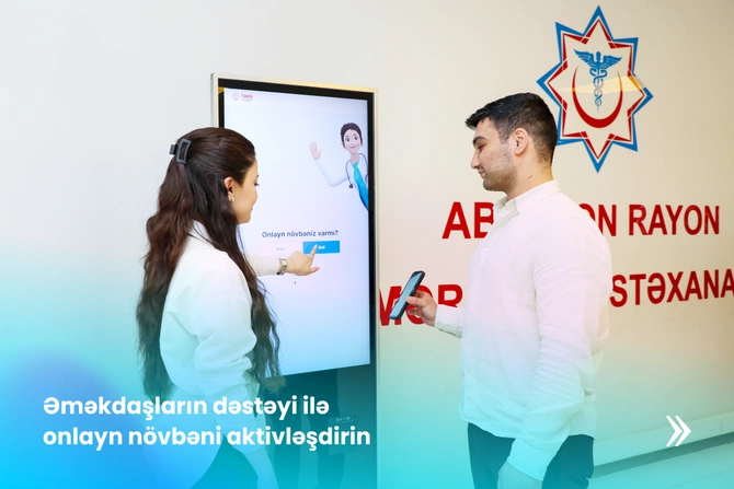 Abşeron Rayon Mərkəzi Xəstəxanasında onlayn növbə sisteminin tətbiqinə başlanılıb — FOTOLAR Abşeron Rayon Mərkəzi Xəstəxanasında onlayn növbə sisteminin tətbiqinə başlanılıb — FOTOLAR