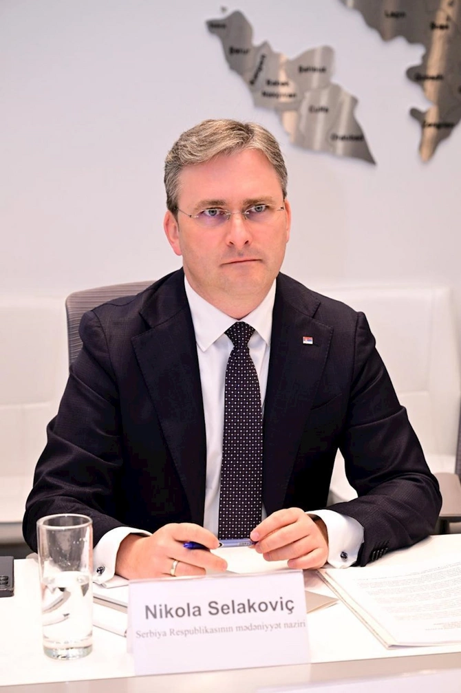 Azərbaycan ilə Serbiya arasında mədəniyyət sahəsində əməkdaşlığın perspektivləri müzakirə olunub — FOTOLAR