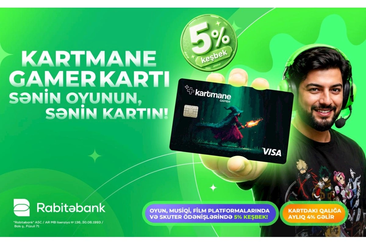Rabitəbank Gamerlər üçün yeni kart məhsulunu təqdim etdi