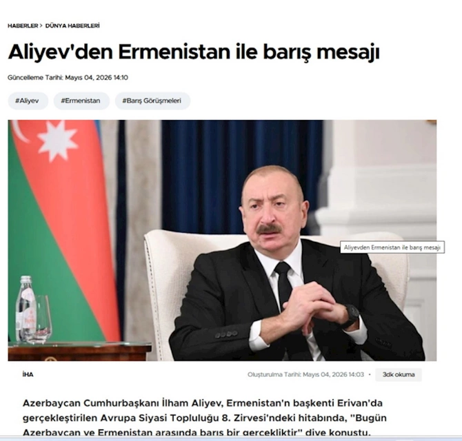 Dünya mətbuatı Prezident İlham Əliyevin “Avropa Siyasi Birliyi”nin Zirvə toplantısındakı çıxışını işıqlandırmaqda davam edir — FOTOLAR