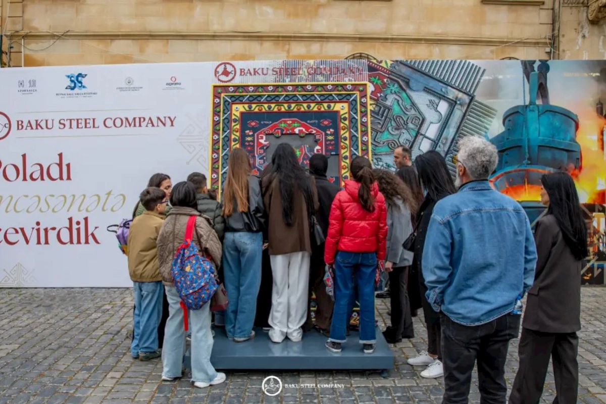 Baku Steel Company Xalça Festivalında polad sənətini təqdim etdi — FOTOLAR