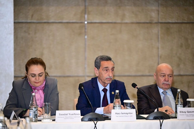 İncəsənət sahəsinin kompleks inkişafı ilə bağlı müzakirə aparılıb — FOTOLAR