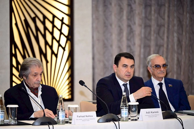 İncəsənət sahəsinin kompleks inkişafı ilə bağlı müzakirə aparılıb — FOTOLAR