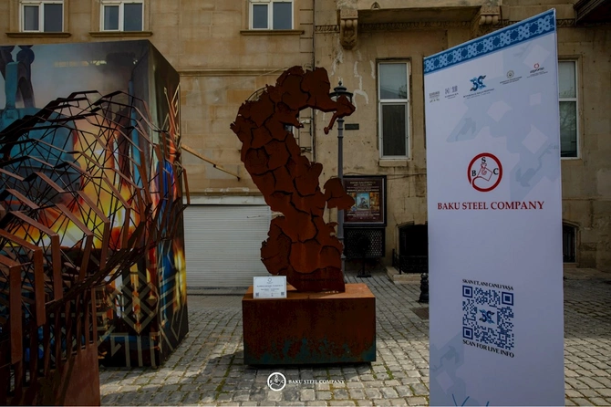 Baku Steel Company Xalça Festivalında polad sənətini təqdim etdi — FOTOLAR