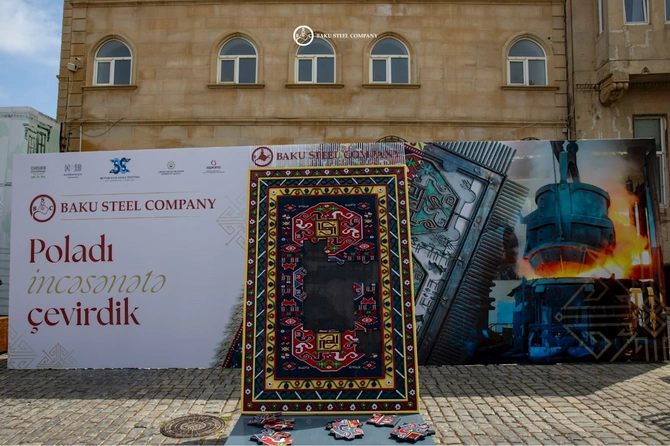 Baku Steel Company Xalça Festivalında polad sənətini təqdim etdi — FOTOLAR