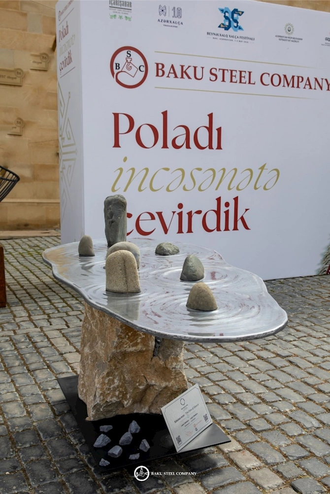 Baku Steel Company Xalça Festivalında polad sənətini təqdim etdi — FOTOLAR