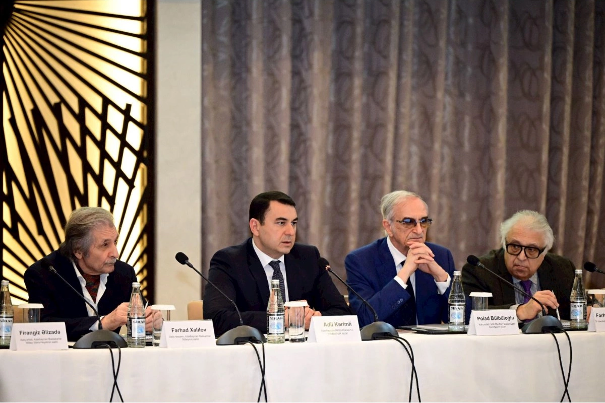 İncəsənət sahəsinin kompleks inkişafı ilə bağlı müzakirə aparılıb — FOTOLAR