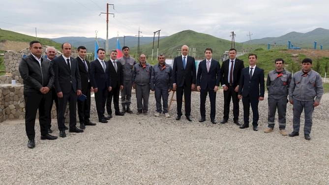 Ulu Öndər Heydər Əliyevin ildönümü münasibətilə daha bir kənd içməli su ilə təmin olunub — FOTOLAR