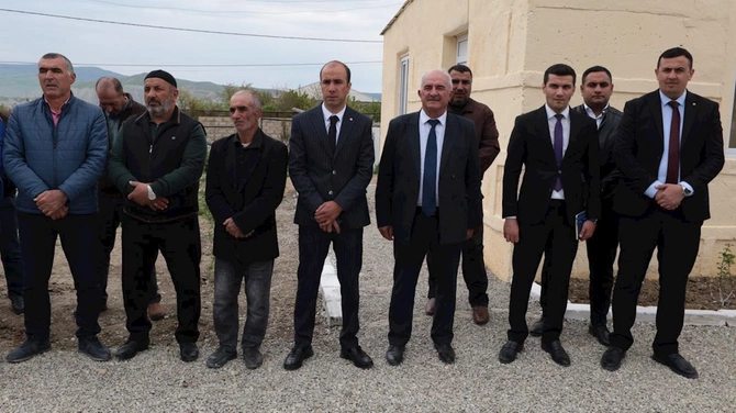 Ulu Öndər Heydər Əliyevin ildönümü münasibətilə daha bir kənd içməli su ilə təmin olunub — FOTOLAR