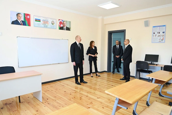 İlham Əliyev Cəbrayıl rayonunun Şükürbəyli kəndinin açılışında iştirak edib — FOTOLAR
