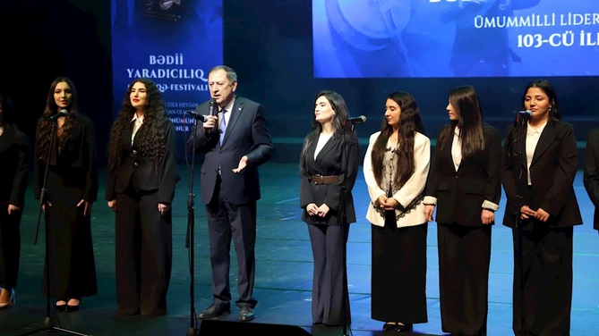 Bədii yaradıcılıq müsabiqə-festivalının yekun konserti keçirildi — FOTOLAR