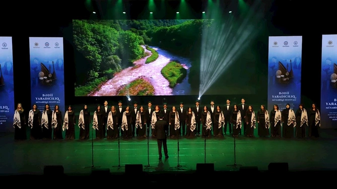 Bədii yaradıcılıq müsabiqə-festivalının yekun konserti keçirildi — FOTOLAR