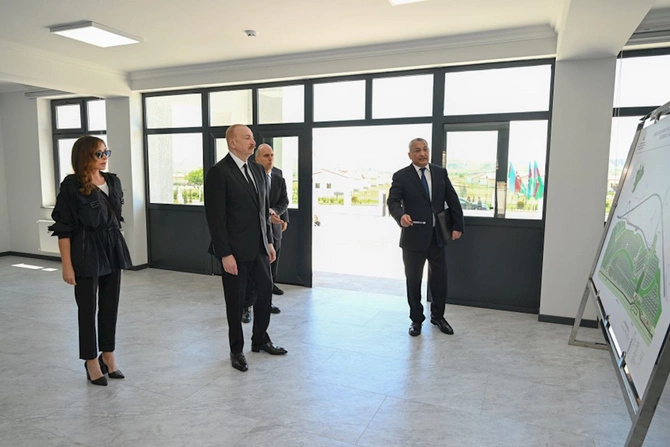 İlham Əliyev Cəbrayıl rayonunun Şükürbəyli kəndinin açılışında iştirak edib — FOTOLAR
