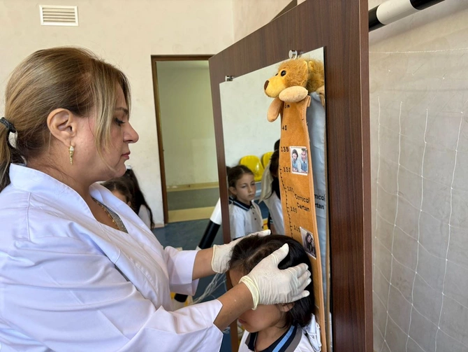 Kiçik ürəklərə böyük qayğı: Nazirlik Xankəndidə uşaqlar üçün tibbi aksiya keçirdi — FOTOLAR