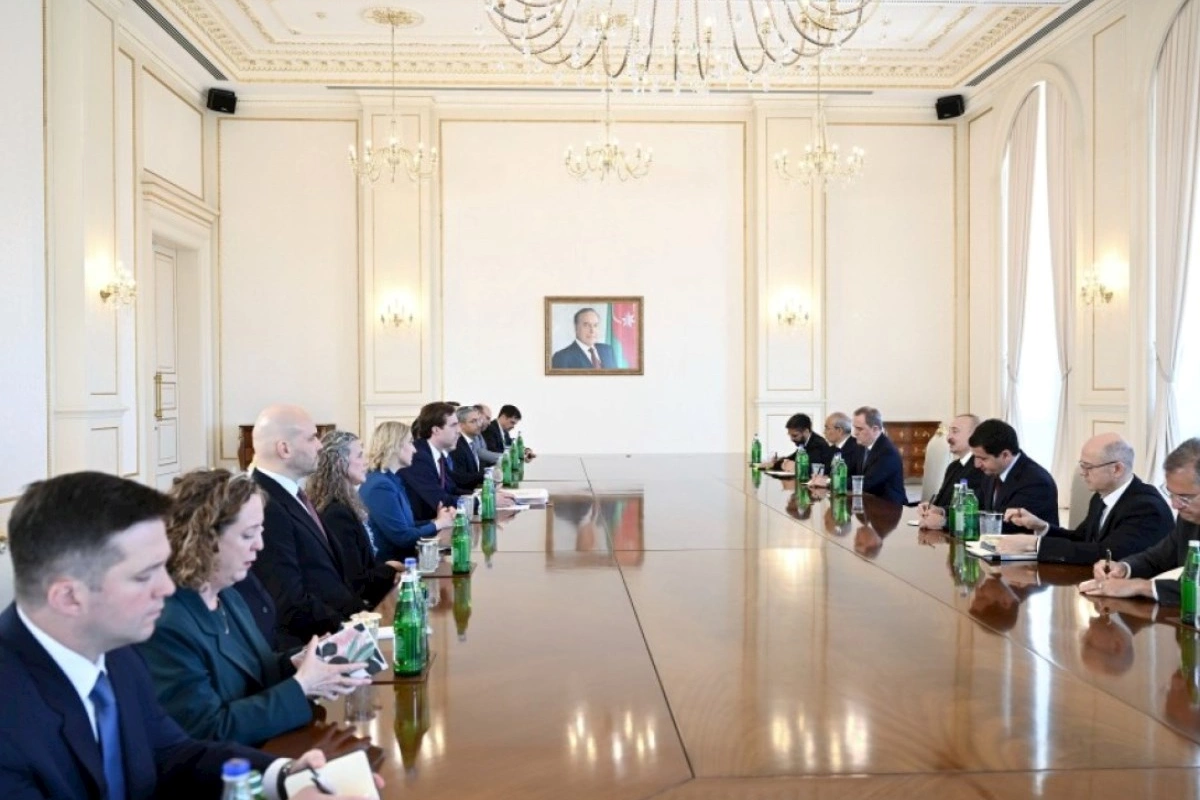 Prezident İlham Əliyev ABŞ Dövlət katibinin köməkçisini qəbul edib — FOTOLAR