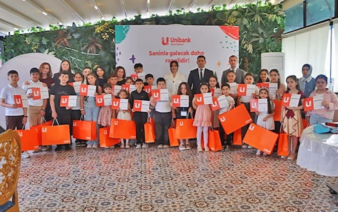 Unibank şəhid və qazi övladları üçün Şirvanda bayram tədbiri keçirib Unibank şəhid və qazi övladları üçün Şirvanda bayram tədbiri keçirib