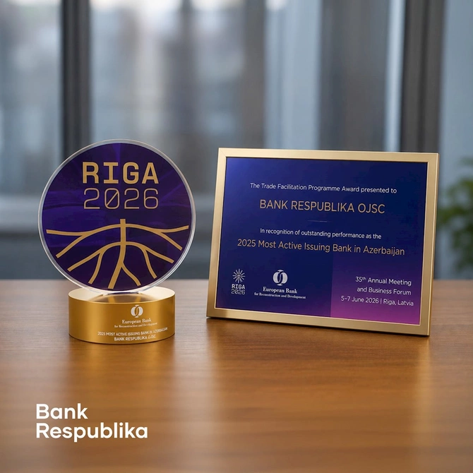 EBRD növbəti dəfə Bank Respublika-nı Azərbaycanda ən fəal emitent bank elan etdi — FOTO