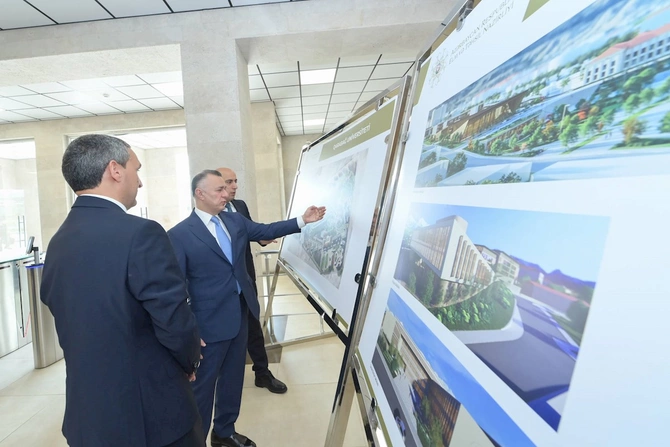 Emin Əmrullayev və Teymur Musayev Qarabağ Universitetinin Klinikasında olublar — FOTOLAR