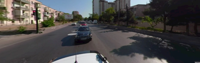 İki zolaqlı yola yeni nişan qoyuldu — Butulka effekti yarandı (FOTOLAR)