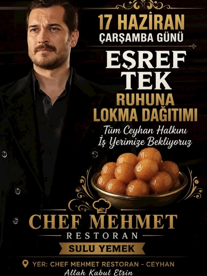 Eşref öldüyünə görə ehsan paylayacaq — FOTO