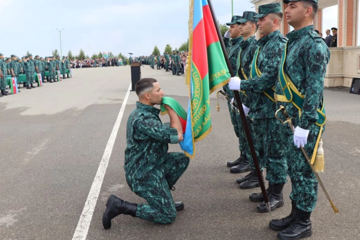 Gənc əsgərlərin andiçmə mərasimi keçirilib — DSX