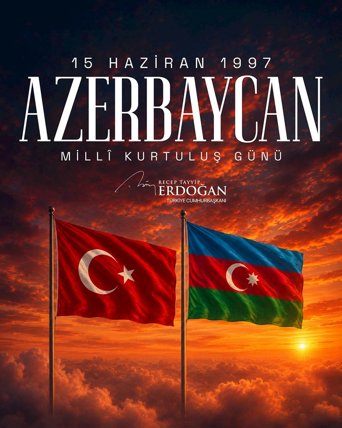 Ərdoğan Azərbaycanı təbrik etdi — FOTO