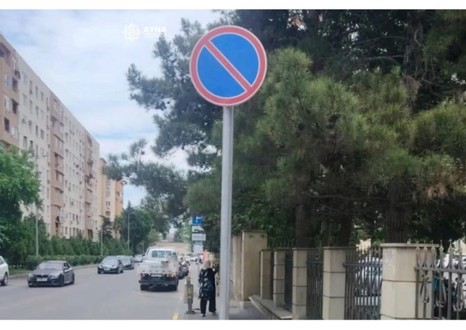 Bakında bu ünvanlarda parklanma yerlərinin bəzi hissəsi ləğv edildi — SƏBƏB (FOTOLAR)