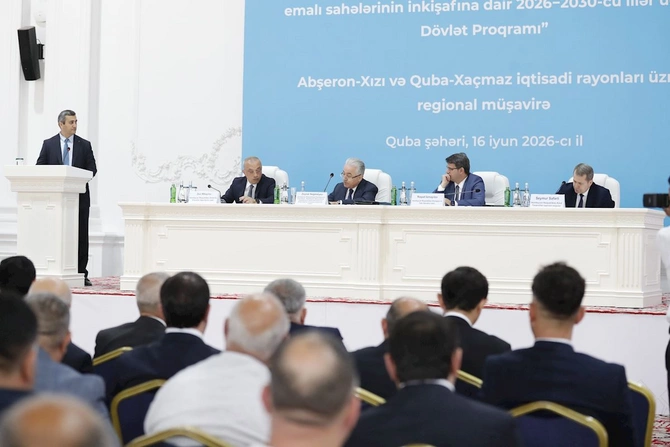 Qubada aqrar sahədə yeni Dövlət Proqramının müzakirəsi ilə bağlı regional müşavirə keçirilib — FOTOLAR