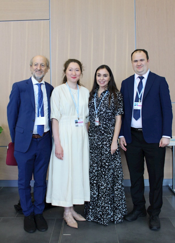 Leyla Əliyevanın iştirakı ilə Xəzərin səviyyəsinin azalmasının ekoloji təsirləri müzakirə olunub — FOTOLAR