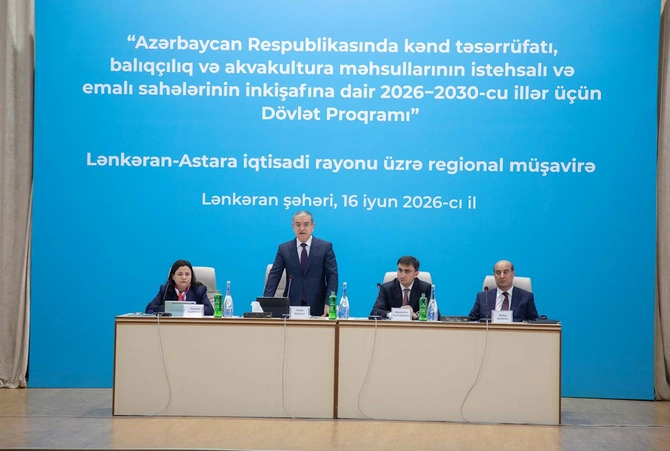 Lənkəranda aqrar sahədə yeni Dövlət Proqramının müzakirəsi ilə bağlı regional müşavirə keçirilib — FOTOLAR