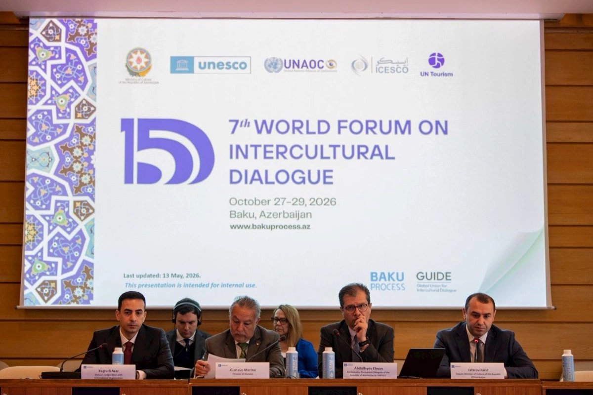 VII Ümumdünya Mədəniyyətlərarası Dialoq Forumu UNESCO-da təqdim olundu — FOTOLAR