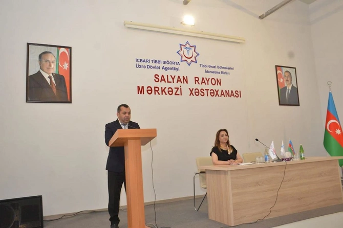 Salyanda tibb işçilərinin peşə bayramı qeyd olundu — FOTOLAR Salyanda tibb işçilərinin peşə bayramı qeyd olundu — FOTOLAR