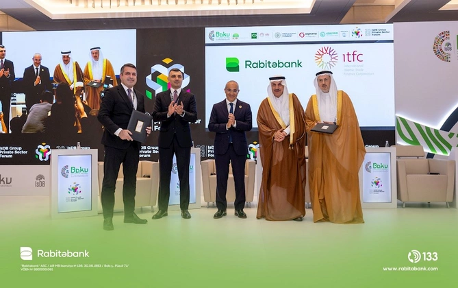 Rabitəbank İslam İnkişaf Bankı Qrupuna daxil olan İslam Ticarət Maliyyə Korporasiyası ilə 10 milyon ABŞ dolları məbləğində maliyyələşmə sazişi imzalayıb — FOTOLAR